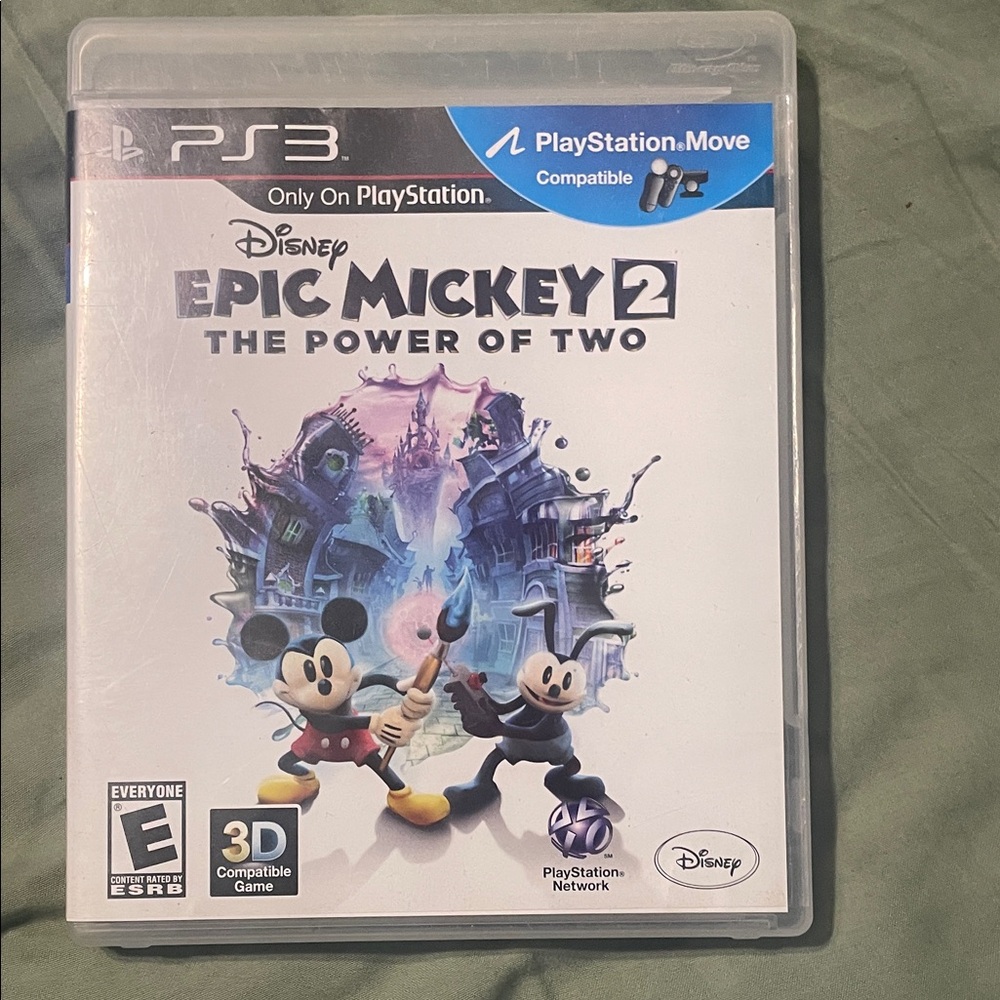 Disney Epic Mickey 2: The Power of Two for PS3 - Blue and Black